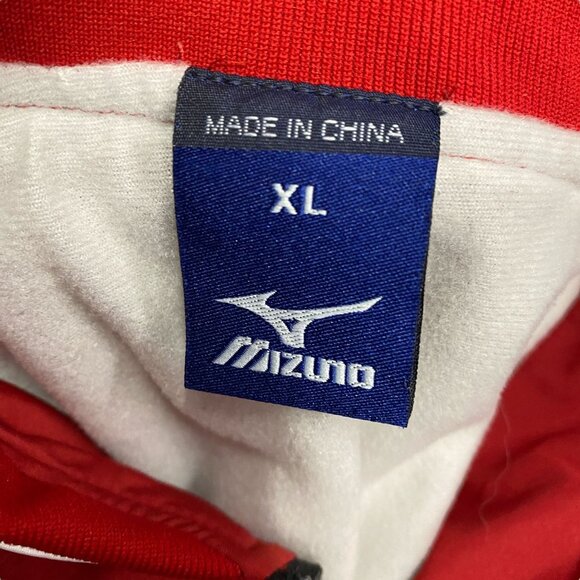 Mizuna XL Red Windbreaker Jacket 1/4 Zip Vented Back Pullover Athletic Training - Picture 9 of 12